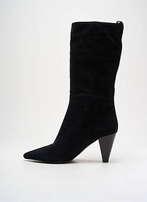 Botine/ghete vârf ascuțit toc de 4 la 6 cm negru MA+DE|94 femeie