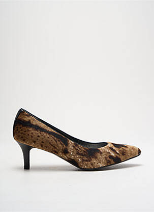 Pantofi cu toc talpă exterioară din piele toc de 4 la 6 cm maro STUART WEITZMAN femeie
