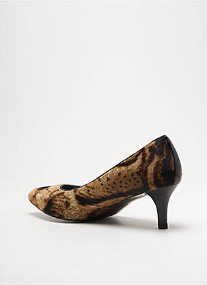 Pantofi cu toc talpă exterioară din piele toc de 4 la 6 cm maro STUART WEITZMAN femeie