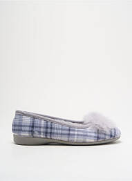 Papuci/pantofi de casă imprimare toc plat până la 3 cm gri KOOMAC femme
