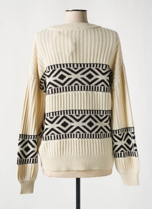 Pulover bej ICHI femeie