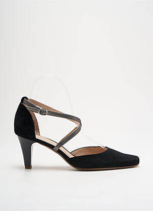 Pantofi cu toc nubuc toc de 4 la 6 cm negru SWEET femeie