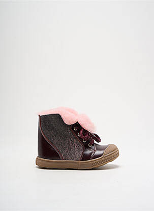 Botine/ghete material neted vârf rotund violet BELLAMY fată