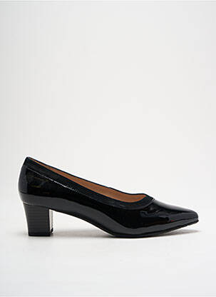 Pantofi cu toc material neted toc de 4 la 6 cm negru SWEET femeie
