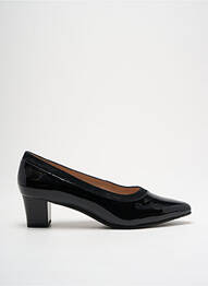 Pantofi cu toc material neted toc de 4 la 6 cm negru SWEET femme