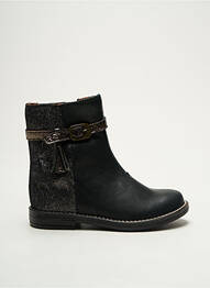 Botine/ghete țesătură țesătură cu sclipici toc mic negru BABYBOTTE fille