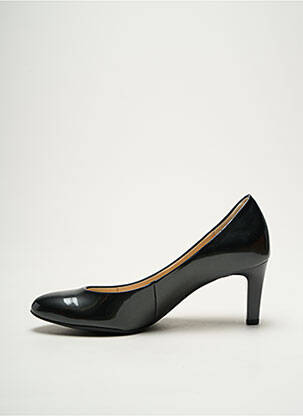 Pantofi cu toc material neted toc de 4 la 6 cm gri HOGL femeie