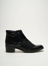 Botine/ghete material neted toc de 4 la 6 cm negru KARSTON femme