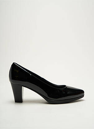 Pantofi cu toc material neted toc de 4 la 6 cm negru KARSTON femeie
