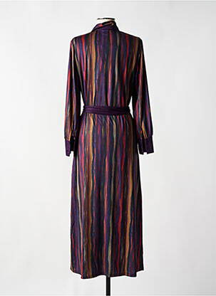 Rochie lungă mâneci lungi mâneci lungi violet K-DESIGN femeie