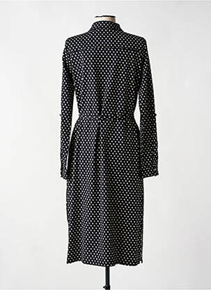 Rochie midi imprimeu fantezie mâneci lungi negru YEST femeie