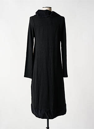 Rochie midi mâneci lungi mâneci lungi negru ORIENTIQUE NATURALLY femeie