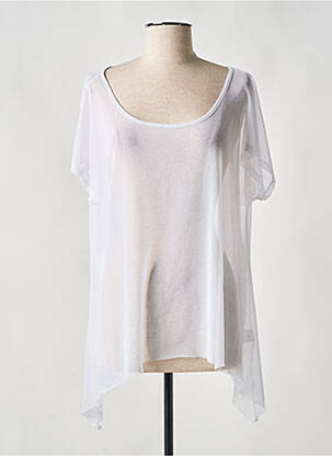 Tunică mâneci scurte alb MALOKA femeie