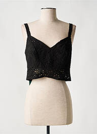 Top elasticitate bretele subțiri negru ACCESS FASHION femme