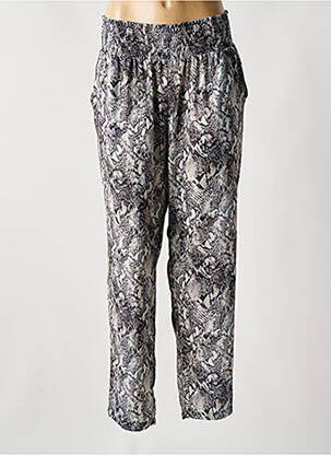 Pantalon drept gri LAUREN VIDAL femeie