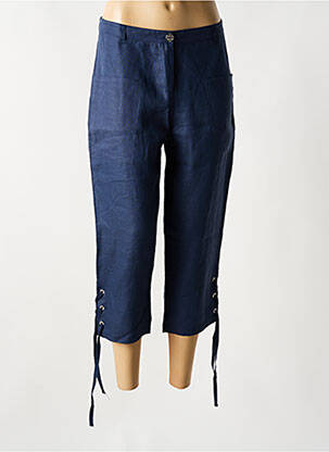 Pantalon trei sferturi albastru MALOKA femeie