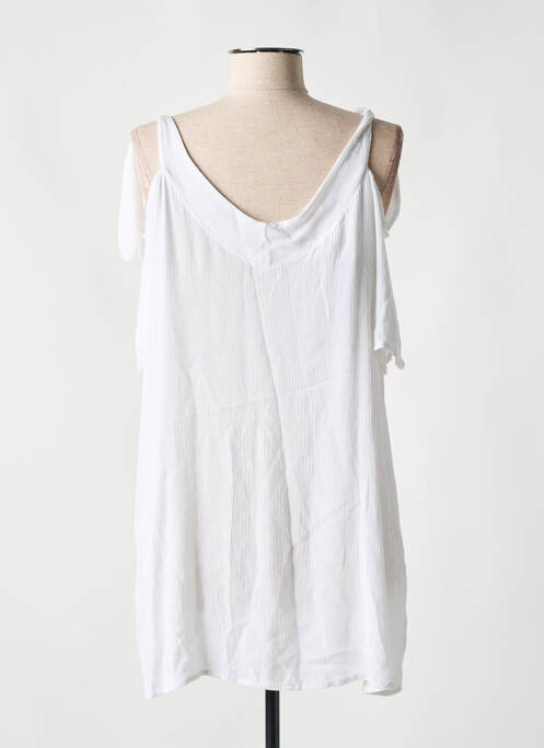 Tunică mâneci scurte alb SPG JENUAN femeie