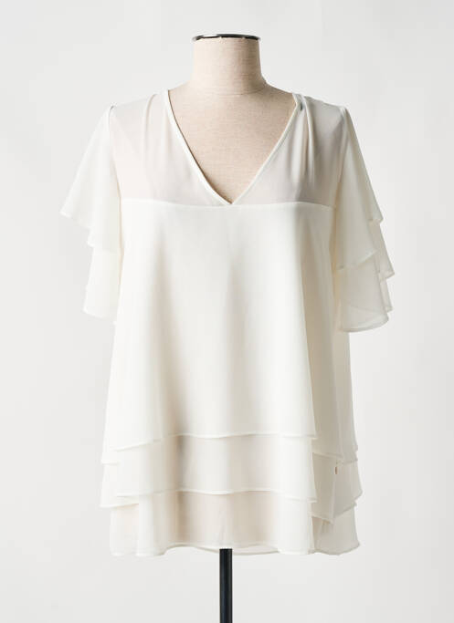 Tunică mâneci scurte bej CRISTINA BARROS femeie