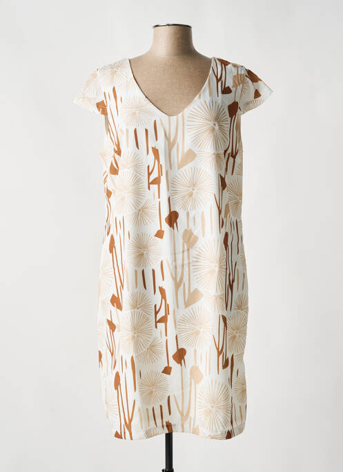 Rochie midi alb LA FEE MARABOUTEE femeie