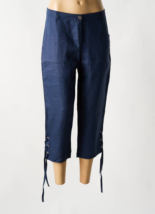 Pantalon trei sferturi albastru MALOKA femeie