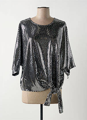 Top argintiu ESPERANCE femeie