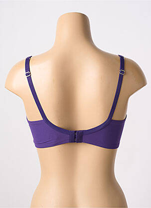 Sutien efect material satinat sutien cupe întregi cu decolteu înalt violet ETAM femeie
