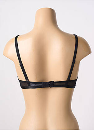 Sutien efect material satinat top triunghiuri negru SIMONE PERELE femeie