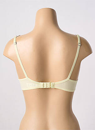 Sutien efect material satinat top sutien push-up galben ETAM femeie