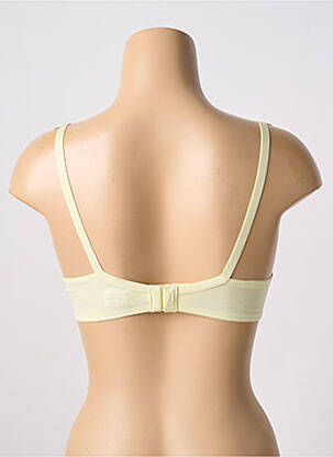 Sutien efect material satinat top sutien push-up galben ETAM femeie