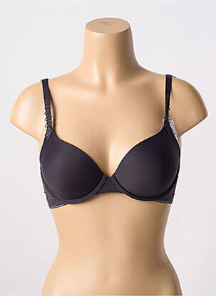 Sutien efect material satinat top sutien modelat gri SIMONE PERELE femeie