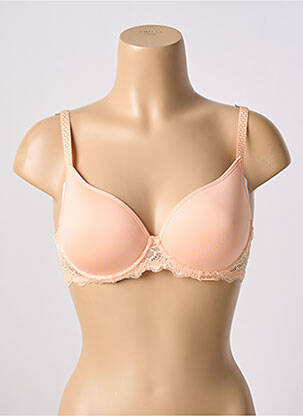 Sutien efect material satinat top sutien modelat portocaliu SIMONE PERELE femeie