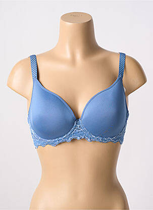 Sutien efect material satinat top sutien modelat albastru SIMONE PERELE femeie