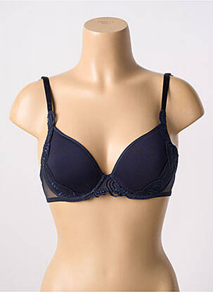Sutien efect material satinat top sutien modelat albastru SIMONE PERELE femeie