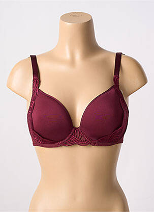 Sutien efect material satinat top sutien modelat roșu SIMONE PERELE femeie