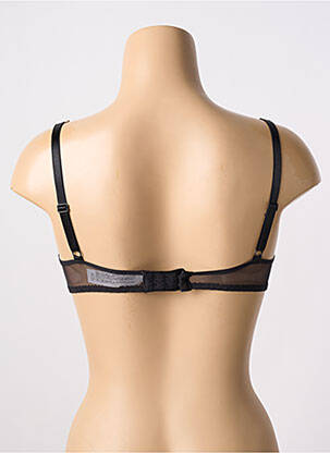 Sutien efect material satinat top sutien push-up negru PASSIONATA femeie