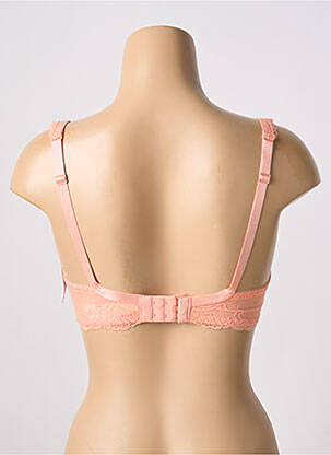 Sutien efect material satinat top sutien push-up portocalie AUBADE femeie