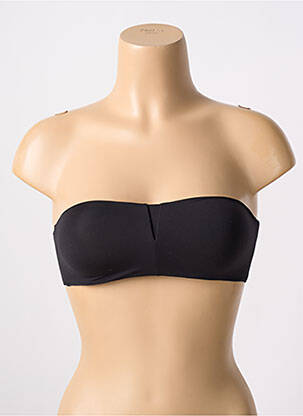 Sutien efect material satinat top bentiță negru PASSIONATA femeie