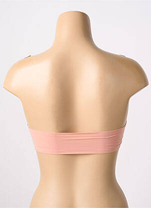 Sutien efect material satinat top bentiță roz PASSIONATA femeie
