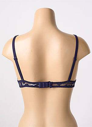Sutien efect material satinat top sutien push-up albastru PASSIONATA femeie