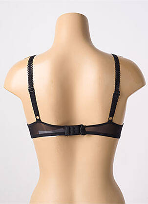 Sutien efect material satinat top sutien push-up negru PASSIONATA femeie