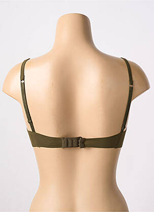 Sutien efect material satinat sutien balconet cu decolteu înalt verde CHANTAL THOMASS femeie