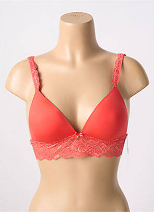 Sutien efect material satinat top sutien modelat portocalie AUBADE femeie