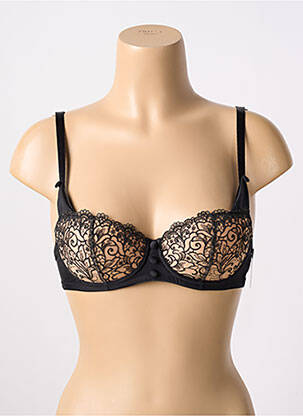 Sutien efect material satinat top sutien modelat negru AUBADE femeie