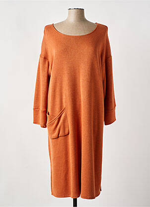 Rochie pulover portocaliu FRANCK ANNA femeie