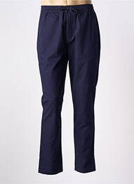 Pantalon drept țesătură poplin mărime normală albastru MINIMUM bărbat