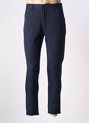 Pantalon chino buzunare talie înaltă albastru MINIMUM bărbat