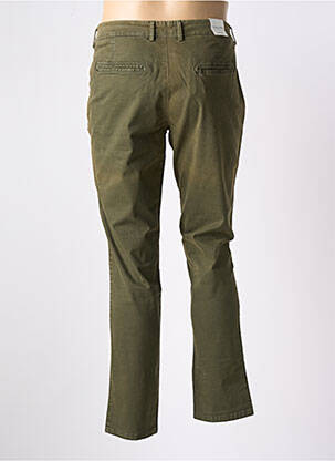 Pantalon chino elasticitate talie joasă verde SELECTED bărbat