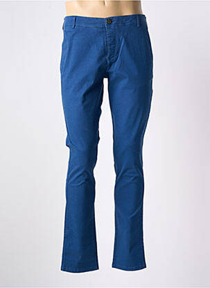 Pantalon chino elasticitate talie joasă albastru SELECTED bărbat