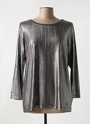 Top argintiu TRUSSARDI JEANS femeie