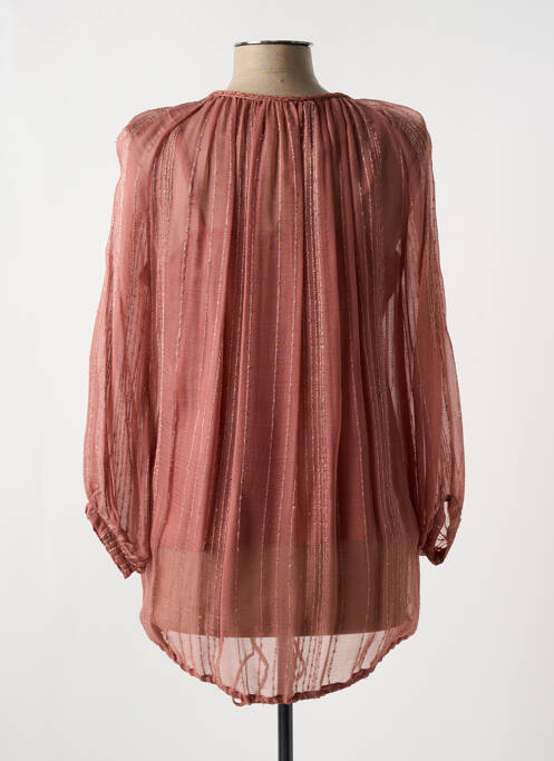 Tunică mâneci lungi roz BERENICE femeie